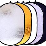 רפלקטור צילום Reflecto 5 ב-1 אליפטי 100×150 ס"מ